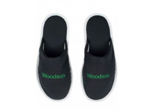 Тапочки вафельные Woodson черные